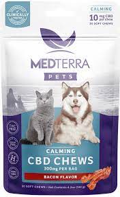 Medterra CBD Bacon Calming Pet Chews 10mg 30ct